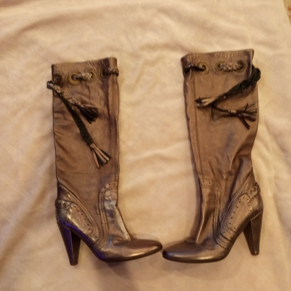 Pewter boots